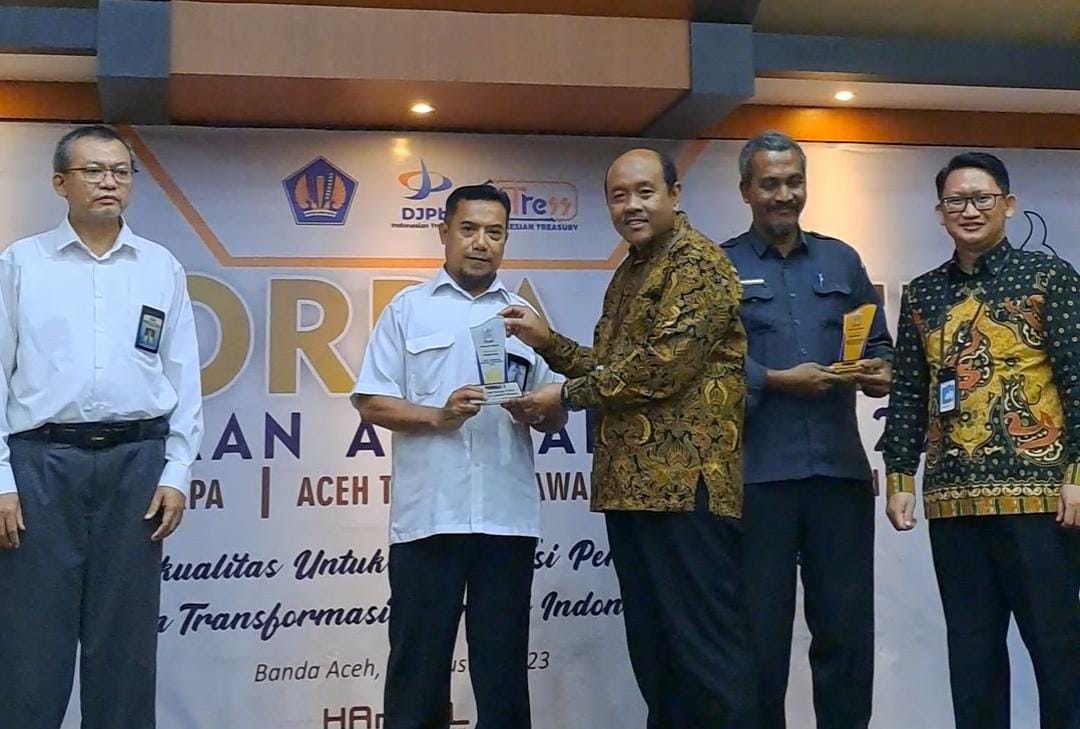 BAST Terima Penghargaan Aceh Treasury Awards Tahun 2023